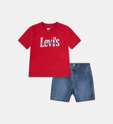 Ensemble court imprimé signature Levi's Kids