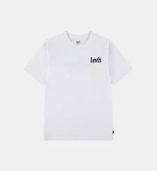 T-shirt droit en coton mélangé signature Levi's Kids