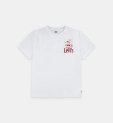 T-shirt Burger Meal droit en coton mélangé imprimé signature Levi's Kids