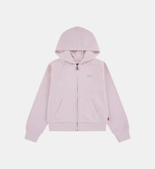 Hoodie droit en coton mélangé fermeture à glissière imprimé signature  Levi's Kids