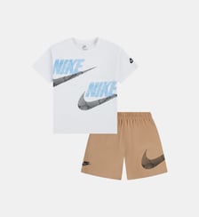 Ensemble In The Zone courte en coton mélangé signature Nike
