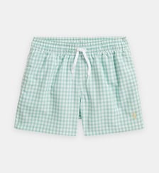 Short de bain Traveler motif à carreaux signature Polo Ralph Lauren