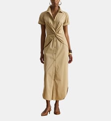 Robe chemisette ajustée noeud Lauren Ralph Lauren