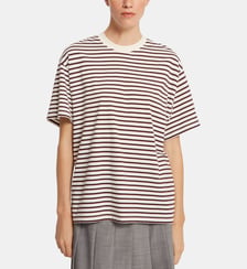 T-shirt Homer droit motif rayé en coton Roseanna