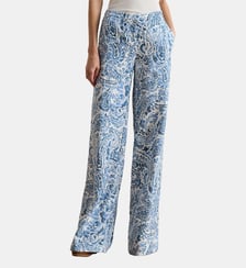 Pantalon fluide imprimé en lin Lauren Ralph Lauren