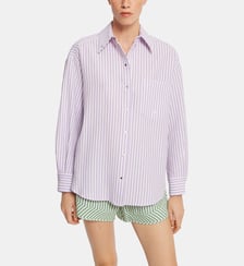 Chemise First en coton mélangé motif rayé Roseanna