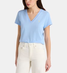 T-shirt col en V en jersey Polo Ralph Lauren