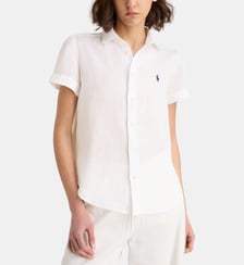 Chemise à manches courtes pony en lin Polo Ralph Lauren