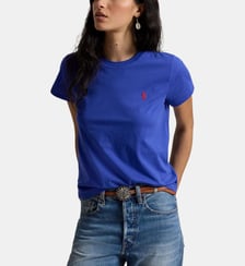 T-shirt classique col rond en coton signature Polo Ralph Lauren