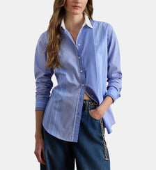 Chemise droit à rayures en coton Lauren Ralph Lauren