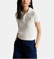 Polo ajusté torsadé en coton signature Polo Ralph Lauren