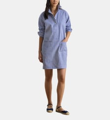Robe-chemise en popeline de coton rayée Lauren Ralph Lauren