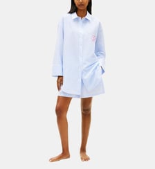 Chemise droite longue à rayures Tommy Hilfiger