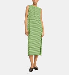 Robe midi Clover sans manches motif rayé Roseanna
