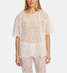 Top Houston oversize motif ajouré Roseanna