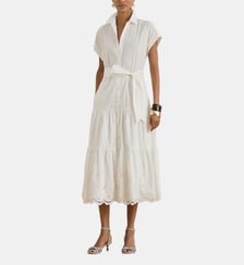 Robe-chemise gitane brodée Lauren Ralph Lauren