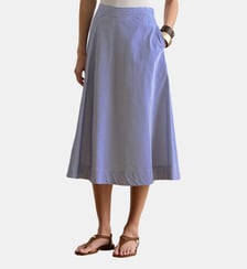 Jupe rayée en coton Noldin Lauren Ralph Lauren