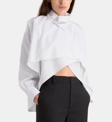Chemise oversize Bird déstructurée en popeline de coton Margaux Lonnberg