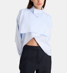Chemise oversize Bird déstructurée en popeline de coton Margaux Lonnberg