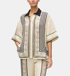 Blouse ample fluide à rayures Karl Lagerfeld