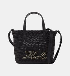 Mini Tote bag signature en cuir Karl Lagerfeld