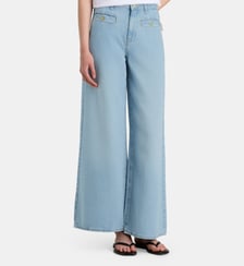 jean wide leg coton denim  Karl Lagerfeld