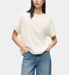 T-shirt ample en coton imprimé signature Karl Lagerfeld