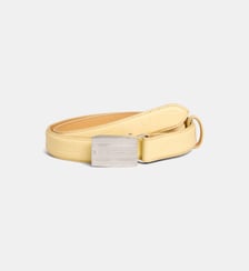 Ceinture fine Mec cuir effet croco Laurence Bras