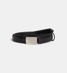 Ceinture fine Mec cuir effet croco Laurence Bras