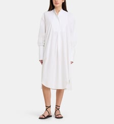Robe chemise mi-longue ample Bascule coton Laurence Bras