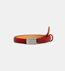 Ceinture fine Minimec effet serpent cuir Laurence Bras