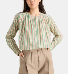Blouse ample Cigar rayures coton Laurence Bras