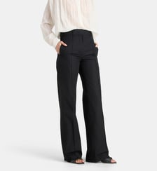 Pantalon Fleuve évasé coton Laurence Bras