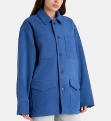 Veste droite Baselitz cuir daim Laurence Bras