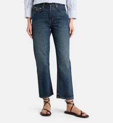 Jean cropped délavé Laurence Bras