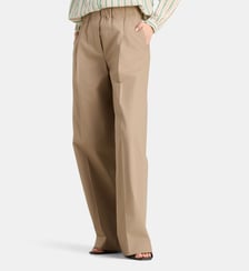Pantalon large droit Sundaze taille élastiquée coton Laurence Bras