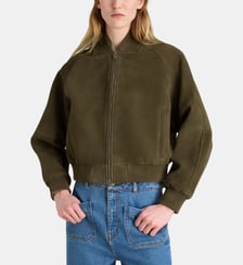 Bomber Boxe cuir daim Laurence Bras