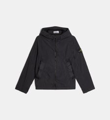 Coupe-vent à capuche signature en nylon Stone Island