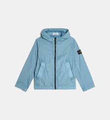 Coupe-vent à capuche signature en nylon Stone Island