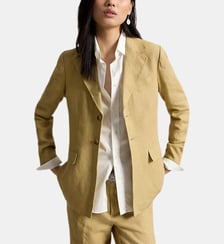 Blazer droit en lin délavé Polo Ralph Lauren