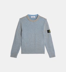 Pull droit signature en maille de coton Stone Island