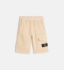 Short droite signature en lin Stone Island