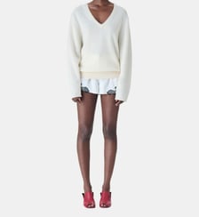 Pull droit col V Camelina Iro
