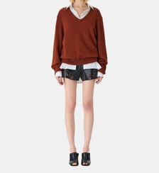 Pull droit col V Camelina Iro