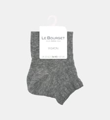 Chaussettes basses fantaisie torsade Le Bourget