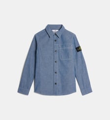 Chemise droite signature en coton Stone Island