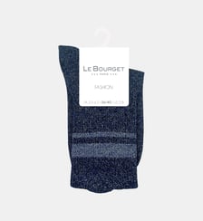 Chaussettes classiques côtelée signature Le Bourget