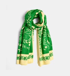 Foulard Emile à motif floral en coton bio Leon & Harper
