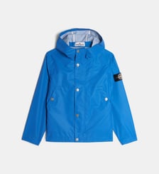 Parka à capuche signature en nylon Stone Island