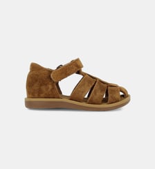 Sandales Poppy Air Daddy en cuir velours  Pom D'Api